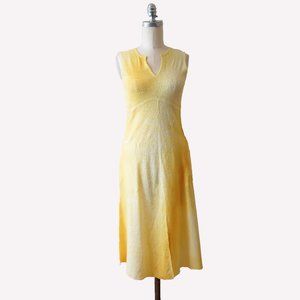 Komarov Small Yellow White crinkle Dress
